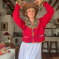 The Tessa 1980s Wool Cardigan Sweater