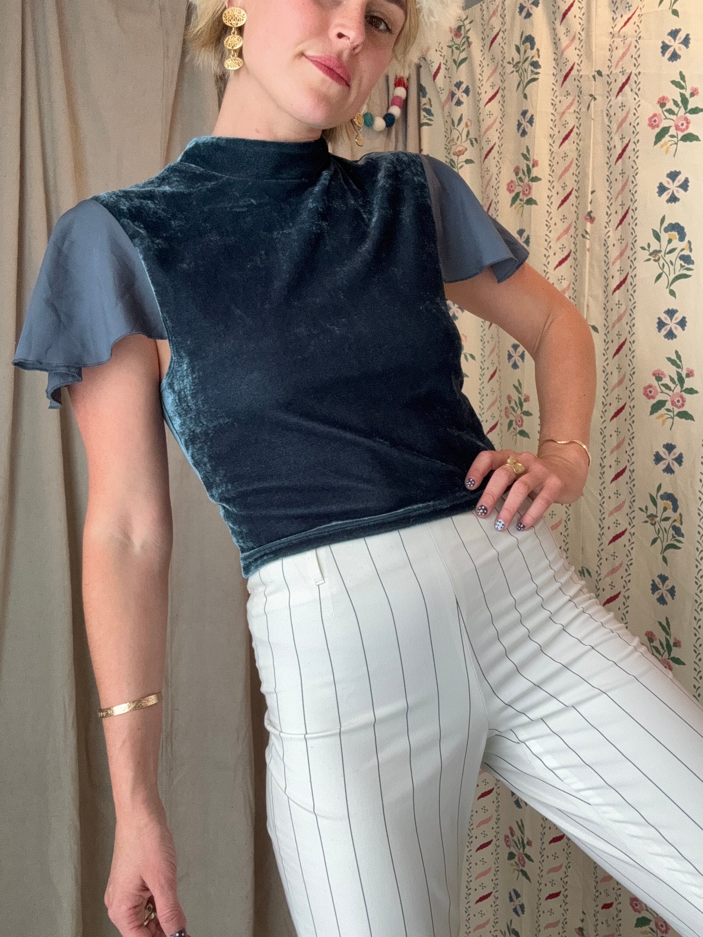 The Therese Velvet Top