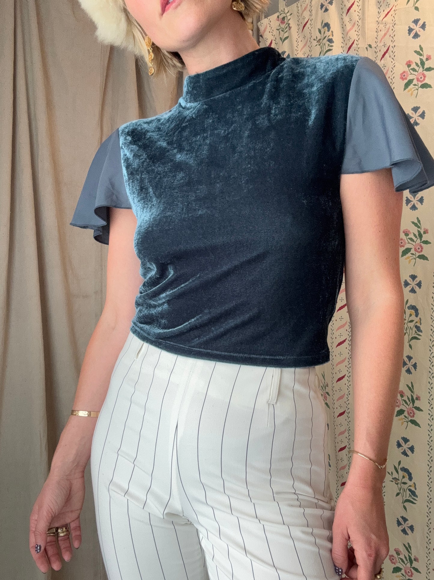 The Therese Velvet Top