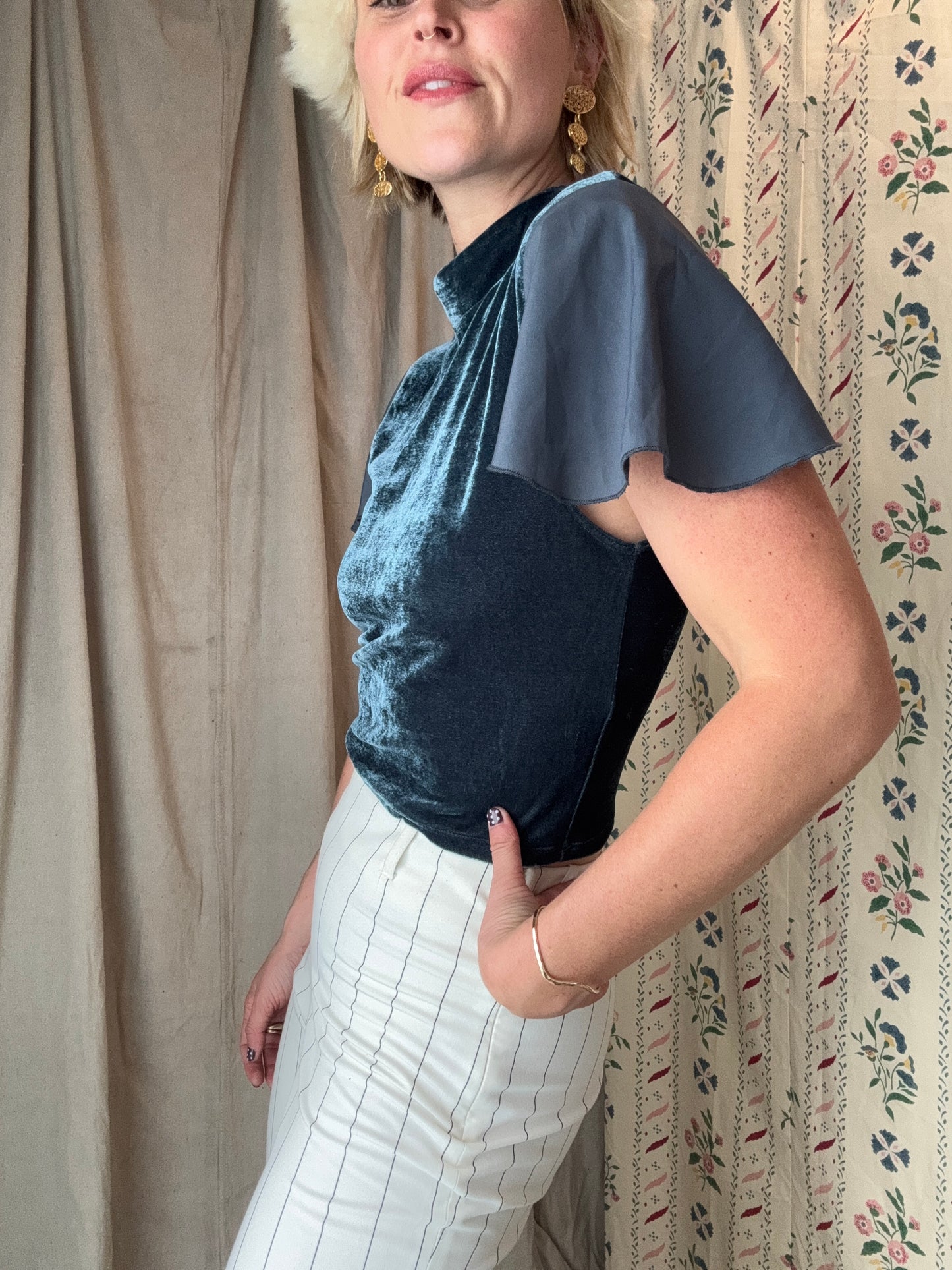 The Therese Velvet Top