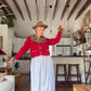 The Tessa 1980s Wool Cardigan Sweater