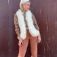 The Karla Wool and Lamb Fur Vest