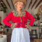 The Tessa 1980s Wool Cardigan Sweater