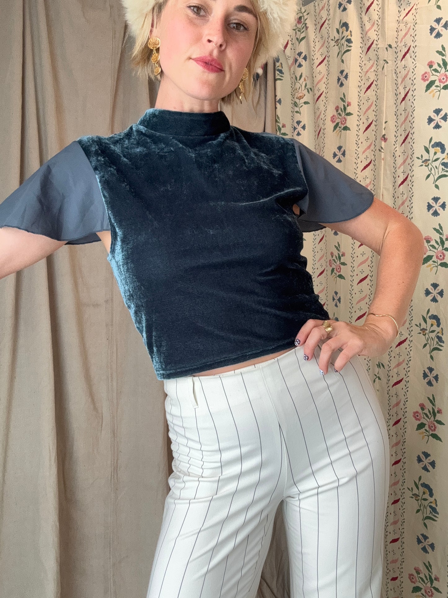 The Therese Velvet Top