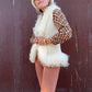 The Karla Wool and Lamb Fur Vest