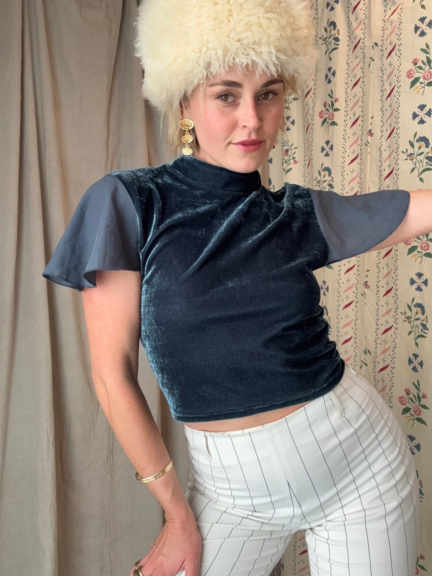 The Therese Velvet Top