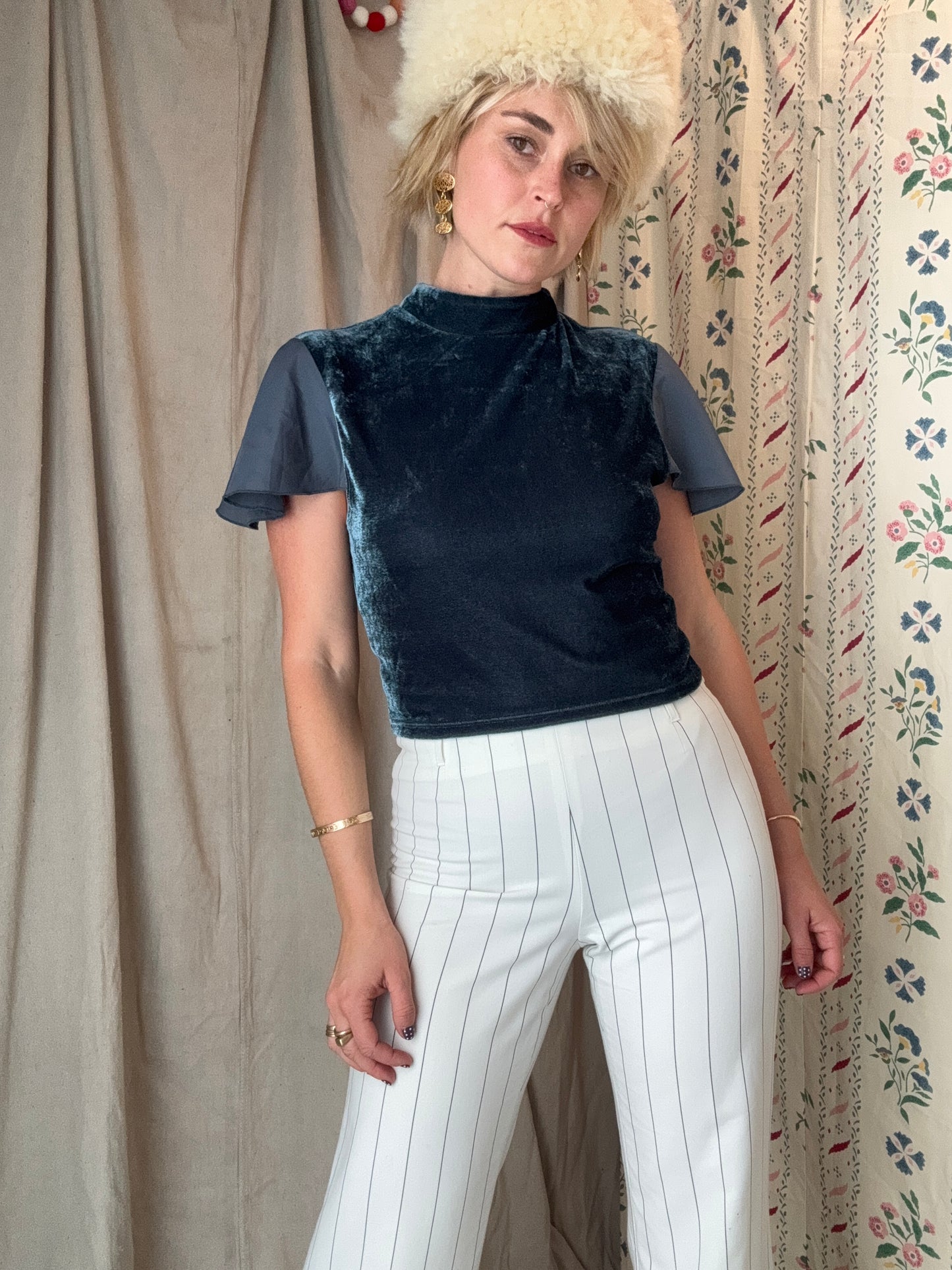 The Therese Velvet Top