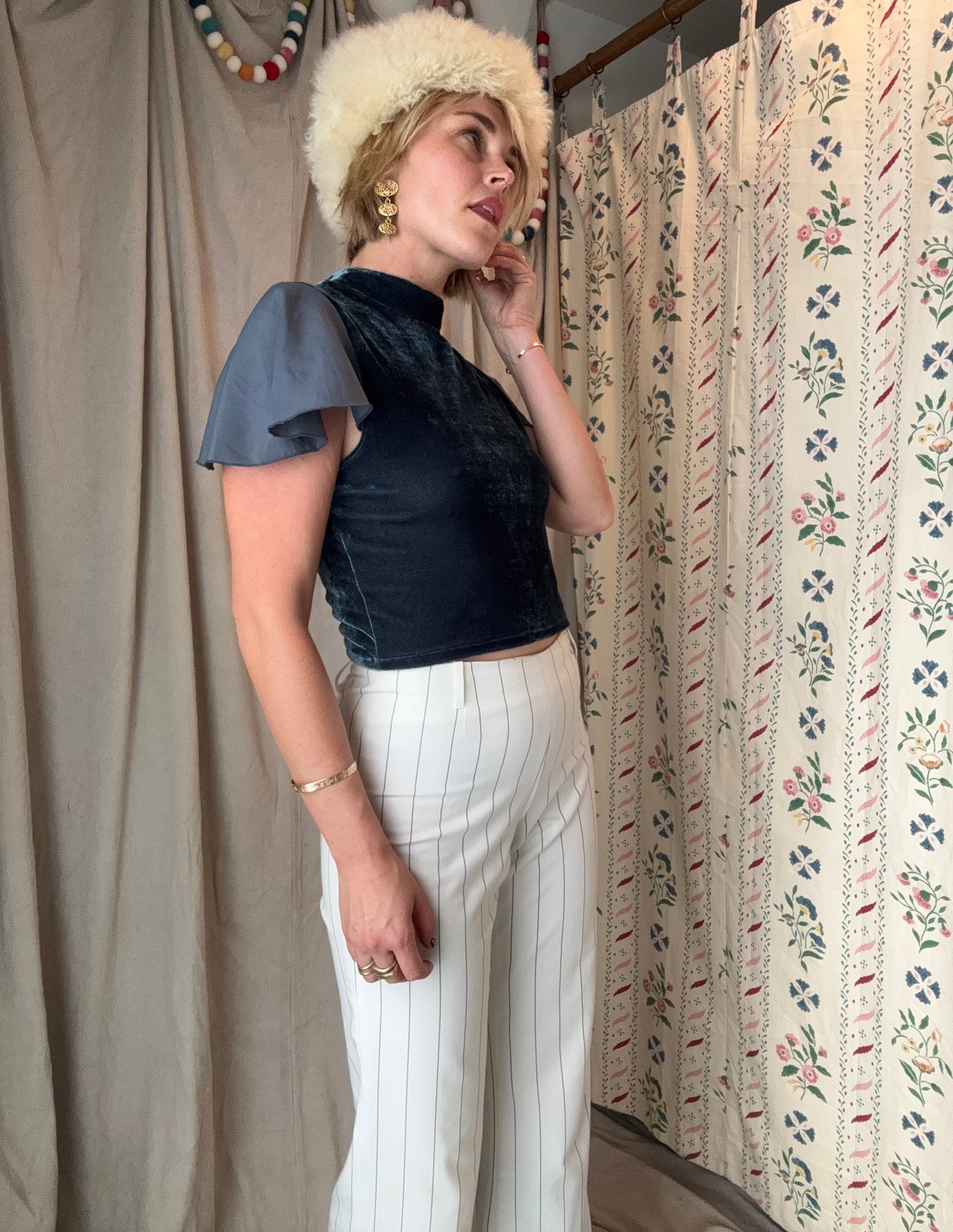 The Therese Velvet Top