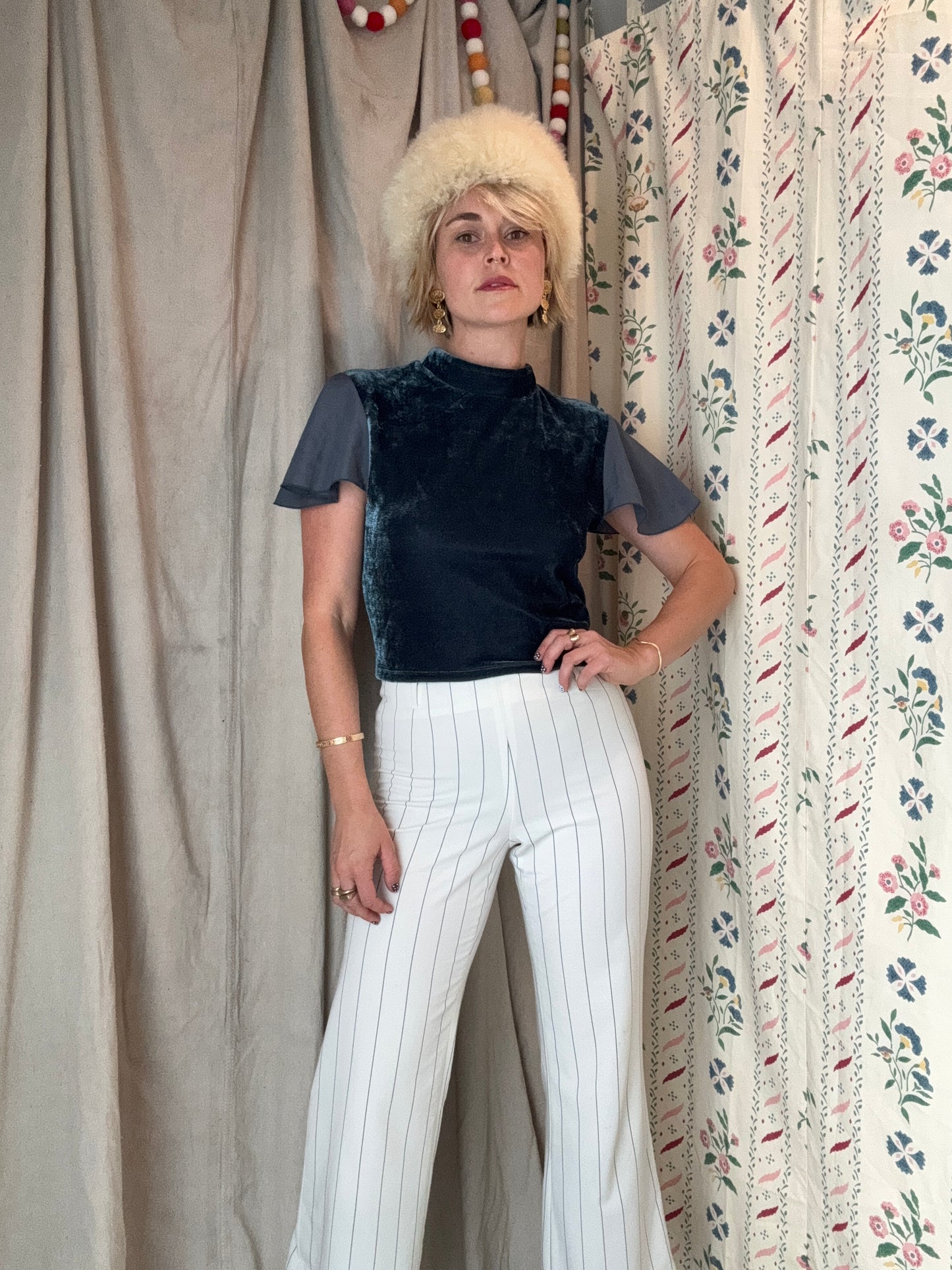 The Therese Velvet Top