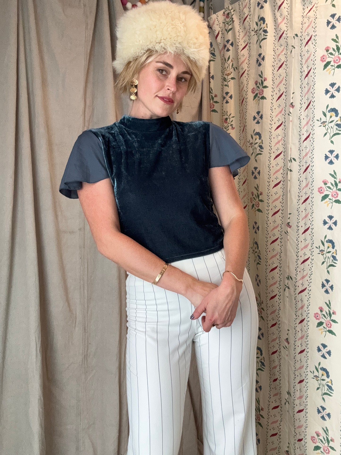 The Therese Velvet Top