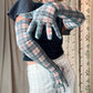 Vintage Plaid Opera Gloves
