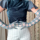 Vintage Plaid Opera Gloves