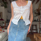 The Faye 1920s French Cotton Blouse