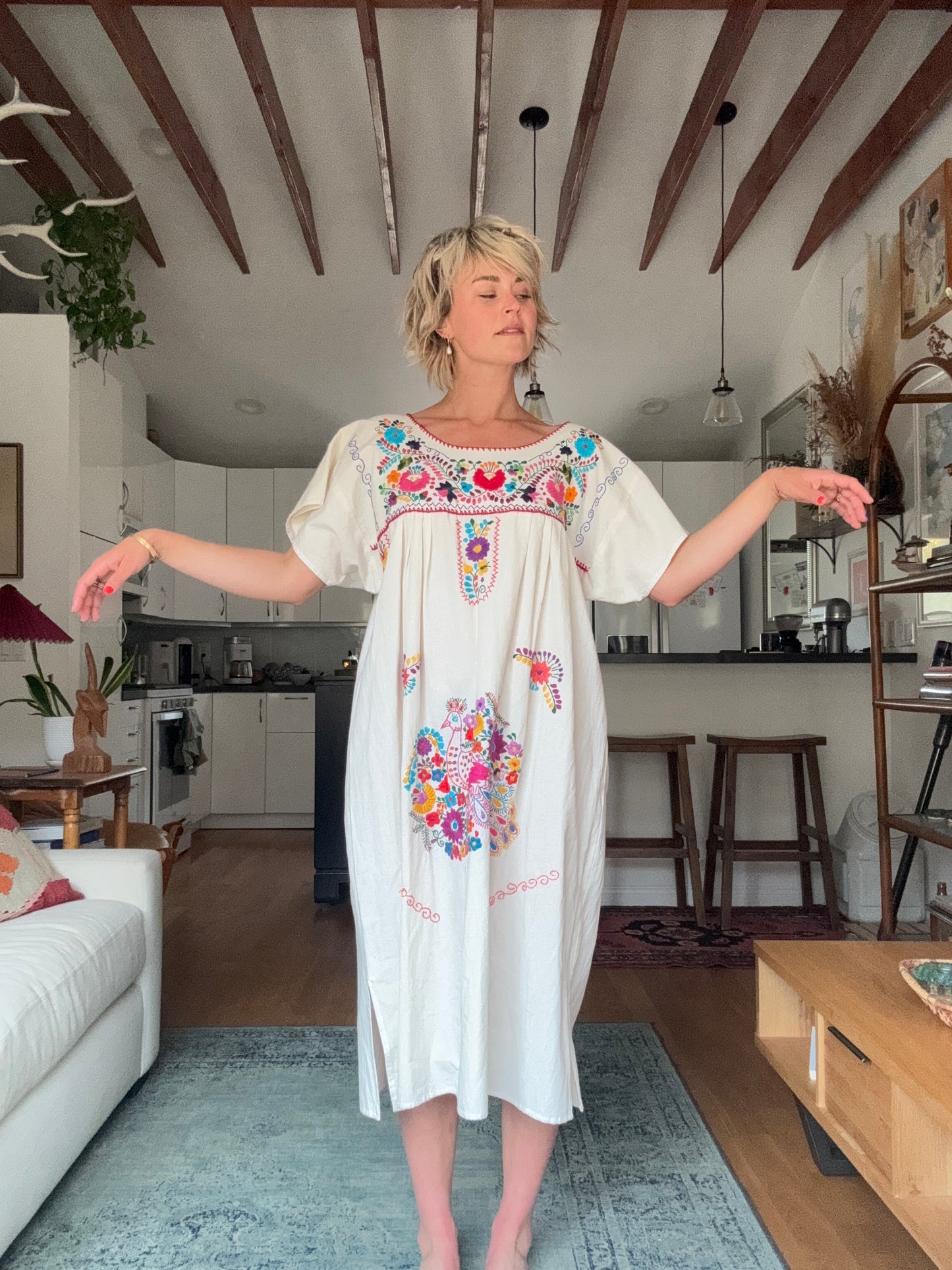 The Delilah Embroidered Cotton Dress