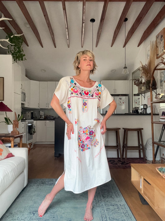 The Delilah Embroidered Cotton Dress