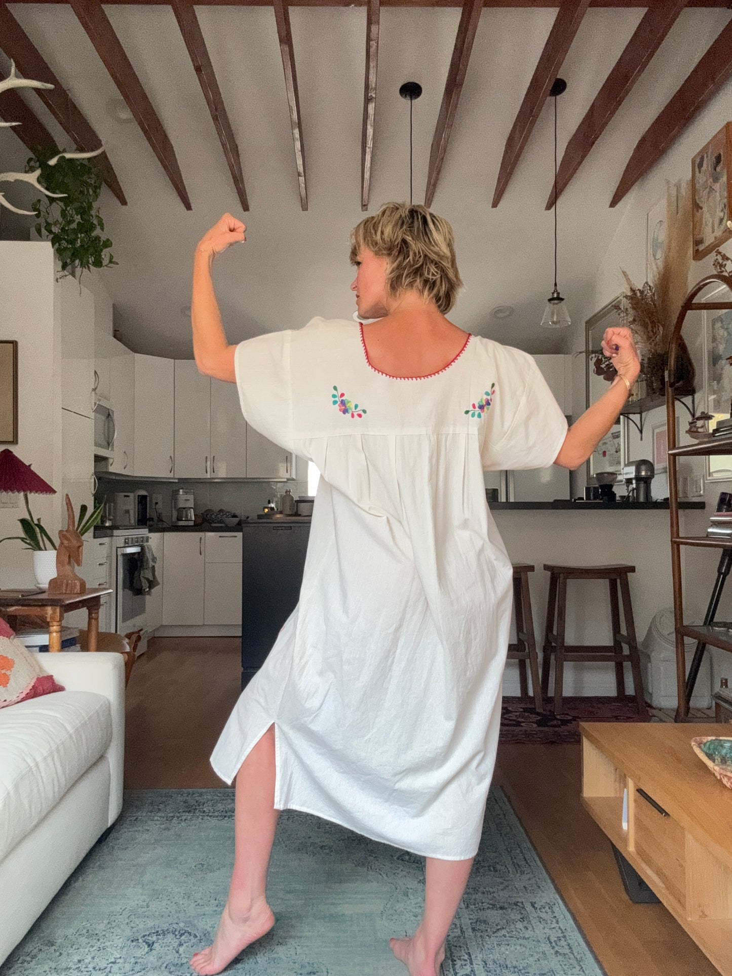 The Delilah Embroidered Cotton Dress