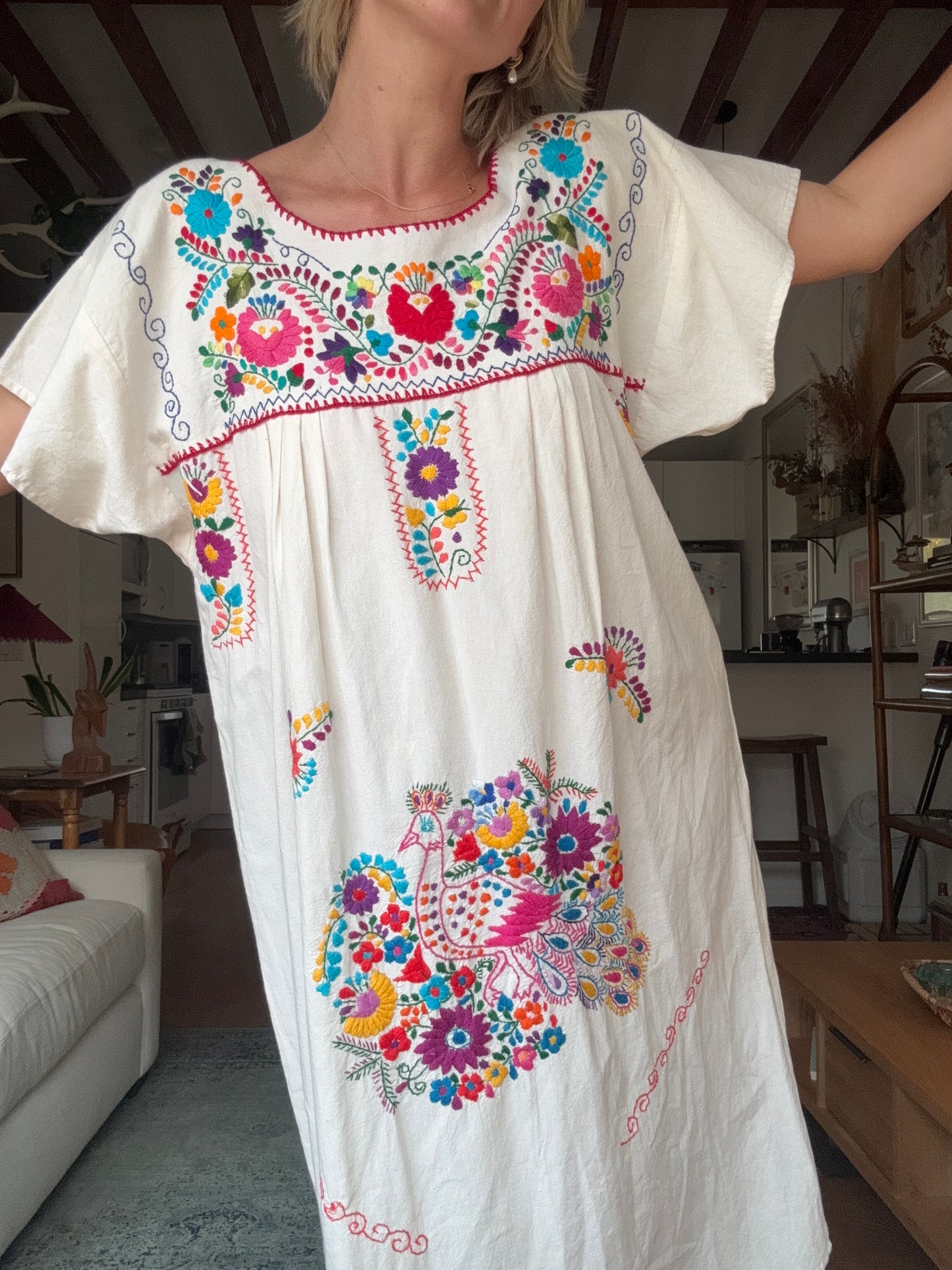 The Delilah Embroidered Cotton Dress