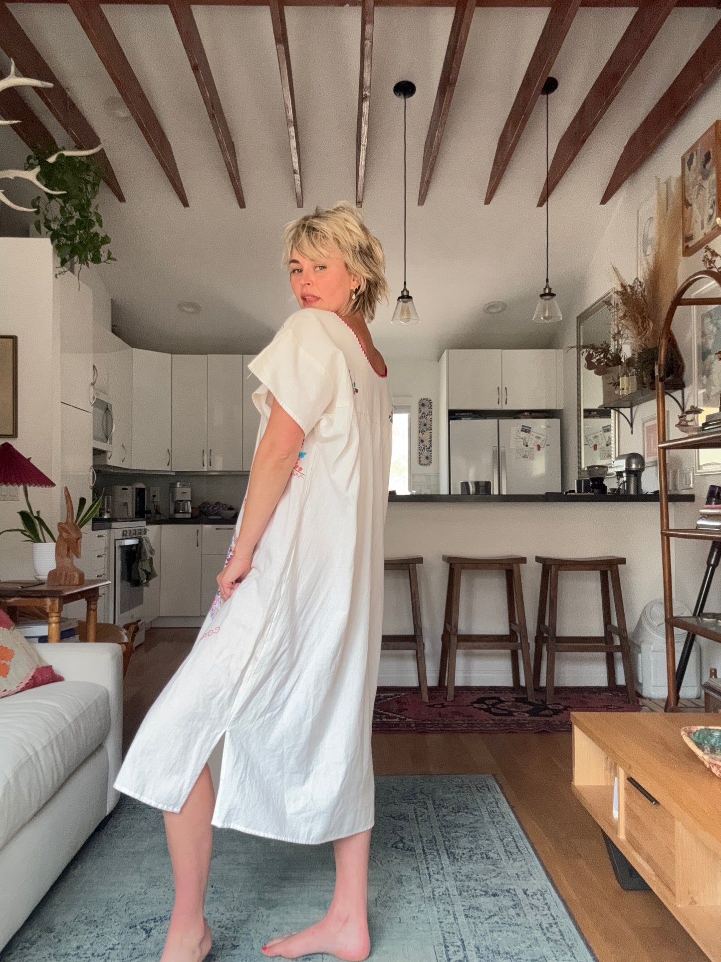 The Delilah Embroidered Cotton Dress