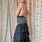 The Eloise Hand Painted Silk Ruffle Skirt