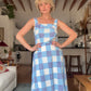 The Iris 1940s Handmade Plaid Dress