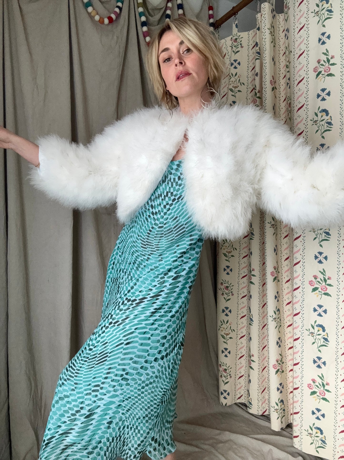 The Ines Marabou Feather Coat