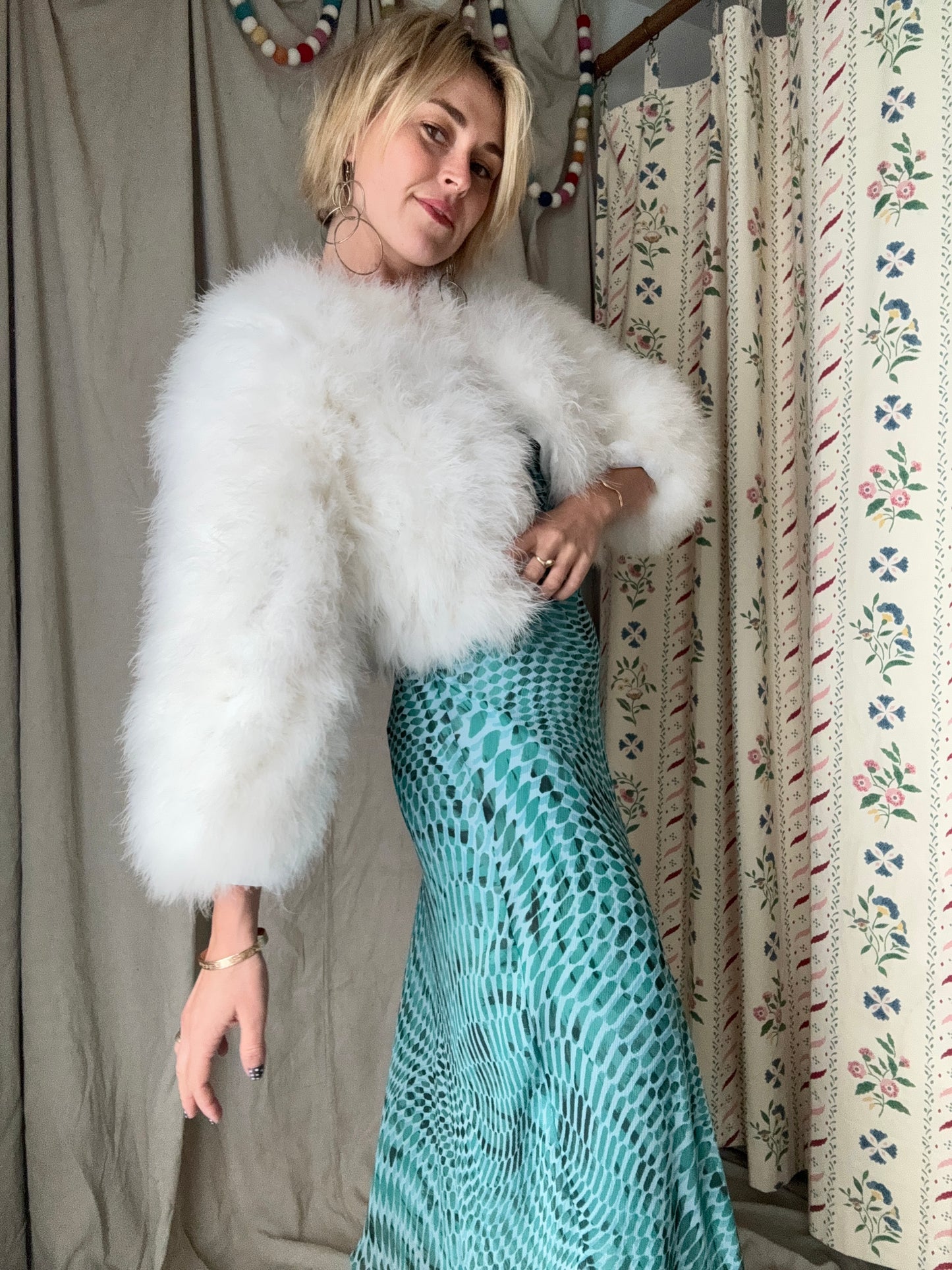 The Ines Marabou Feather Coat