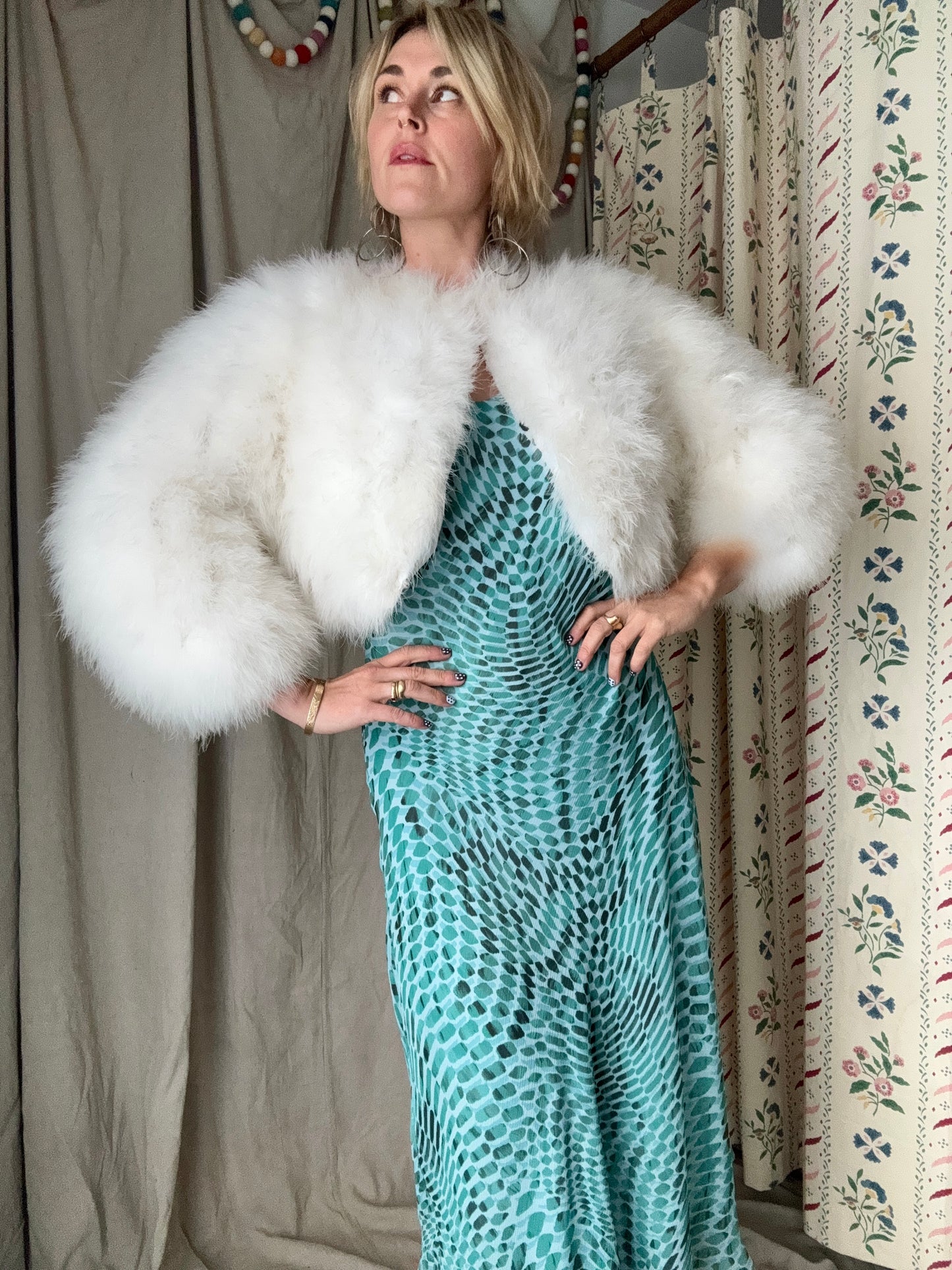 The Ines Marabou Feather Coat