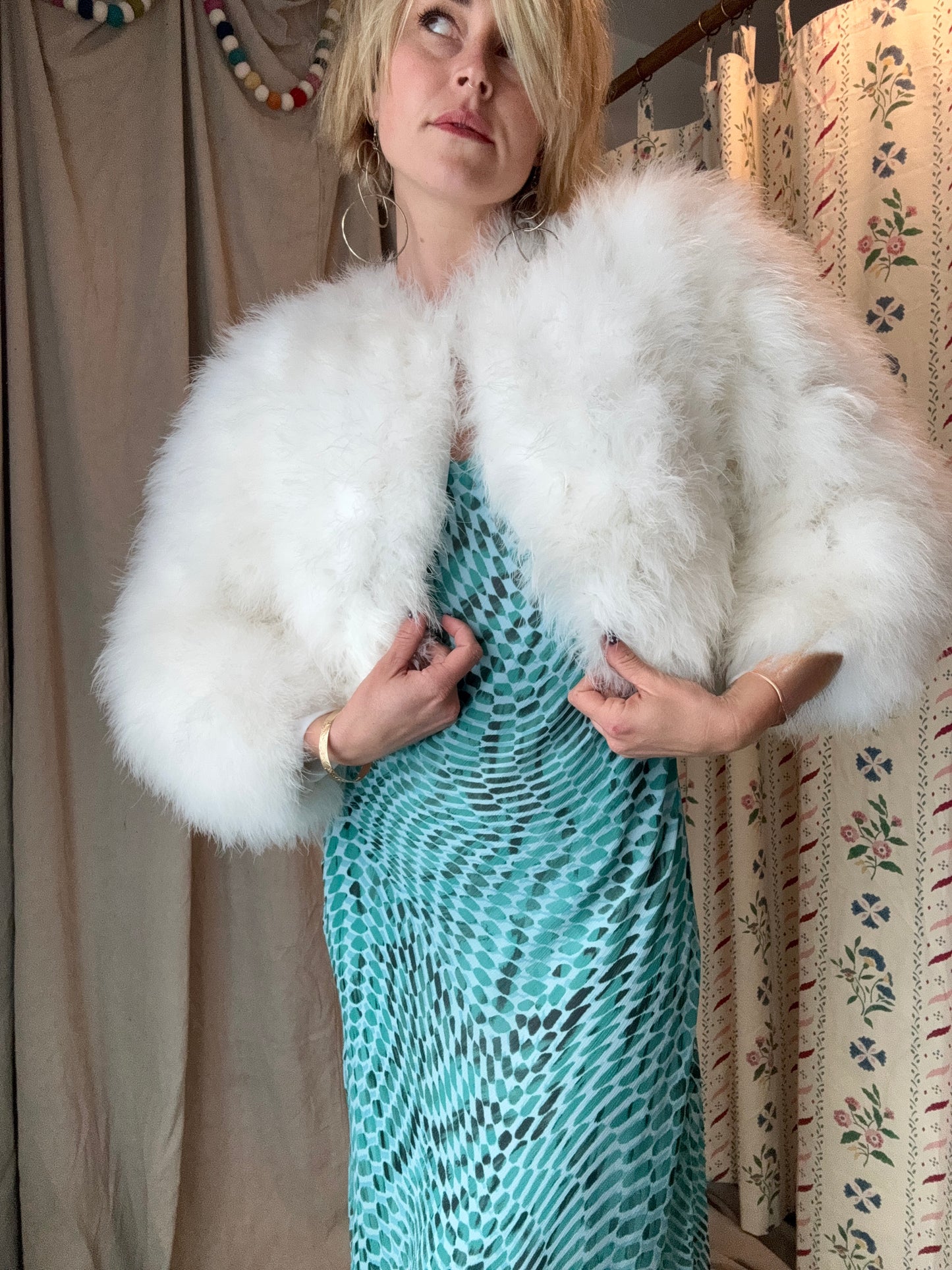 The Ines Marabou Feather Coat