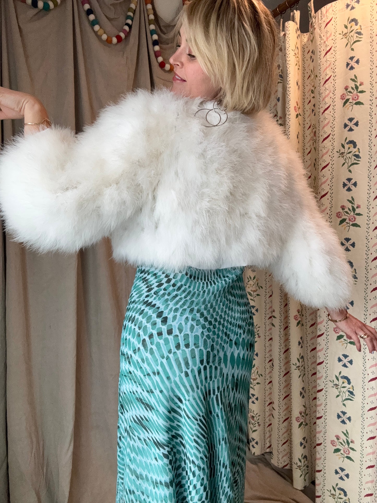 The Ines Marabou Feather Coat