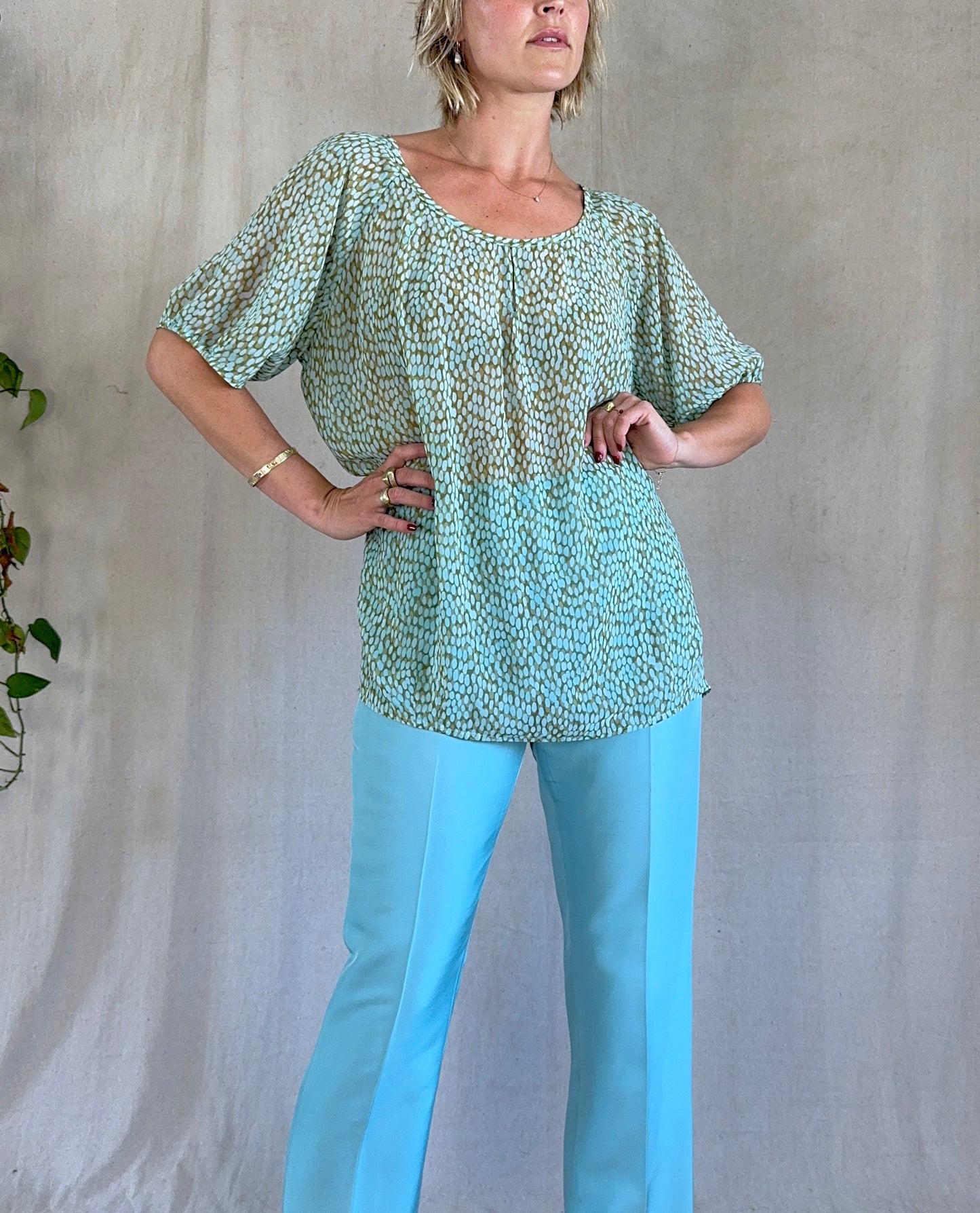 The Gigi Speckled Blouse