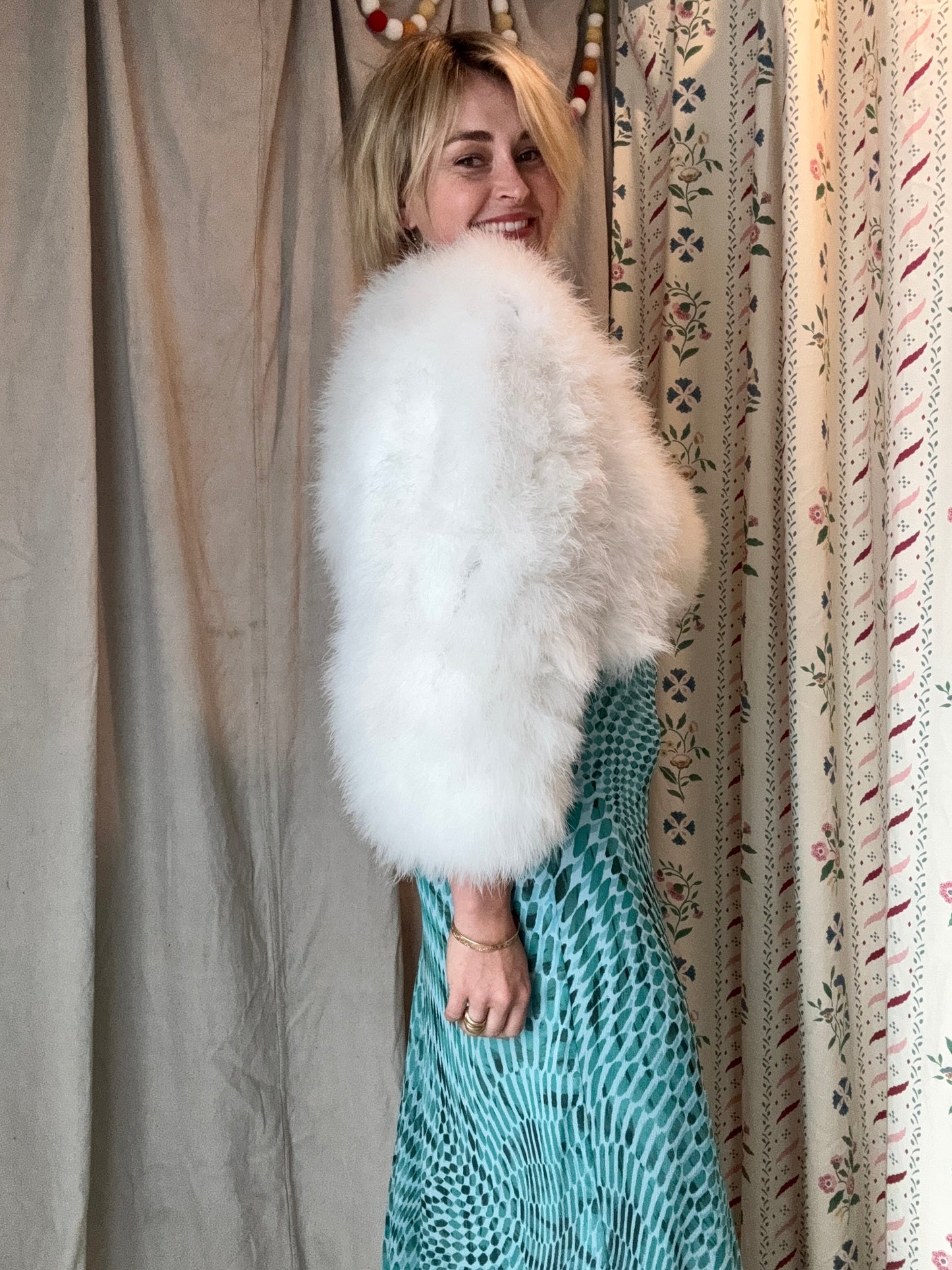 The Ines Marabou Feather Coat