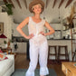 The Eileen Antique Cotton Bloomer Romper