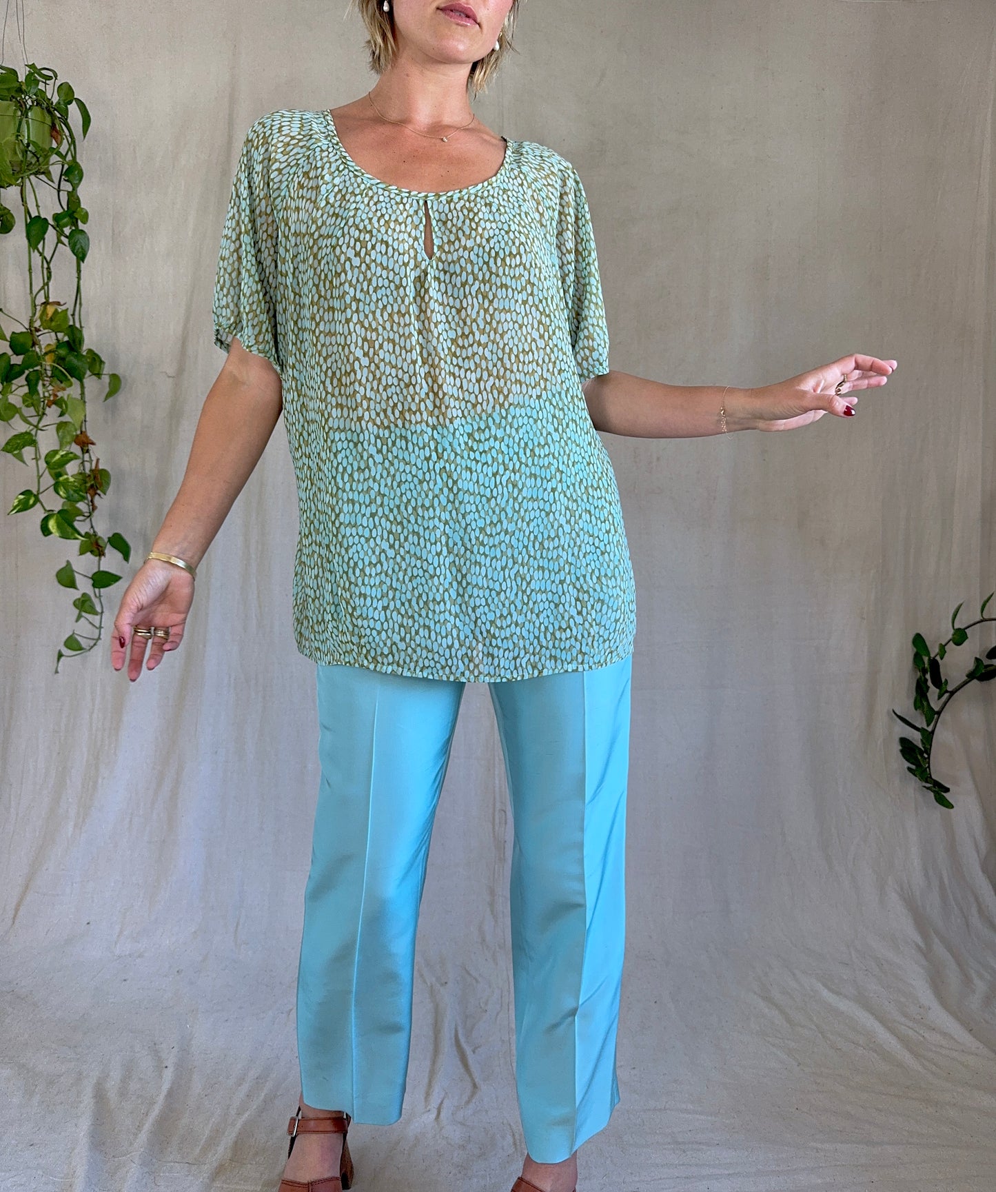 The Gigi Speckled Blouse