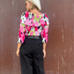 The Veronica Y2K Floral Blouse