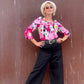 The Veronica Y2K Floral Blouse