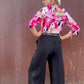 The Veronica Y2K Floral Blouse