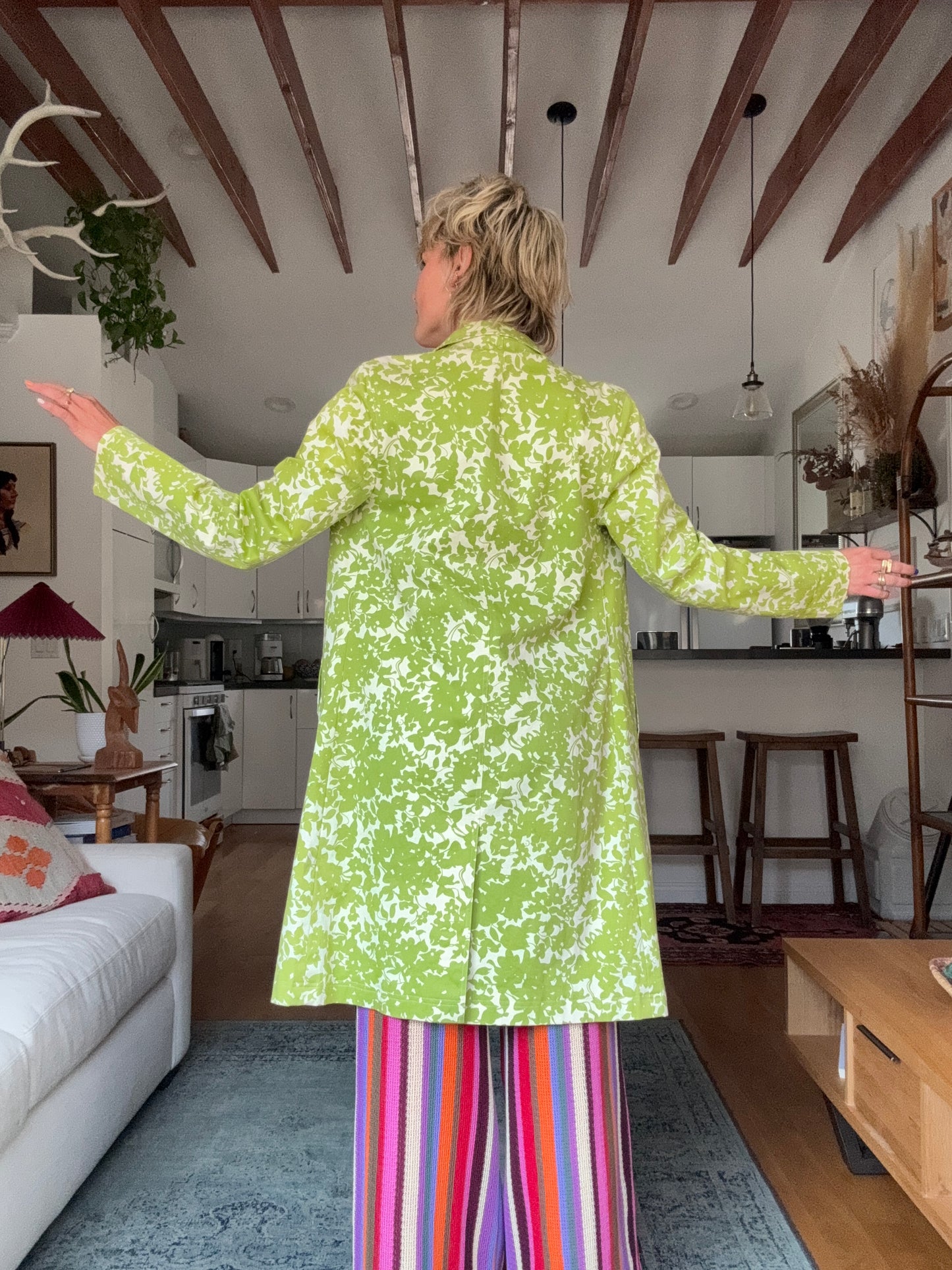 The Laurel 1990s Silk Coat