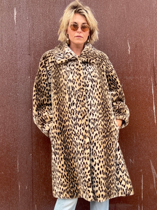The Beatrice 1970s Faux Fur Coat