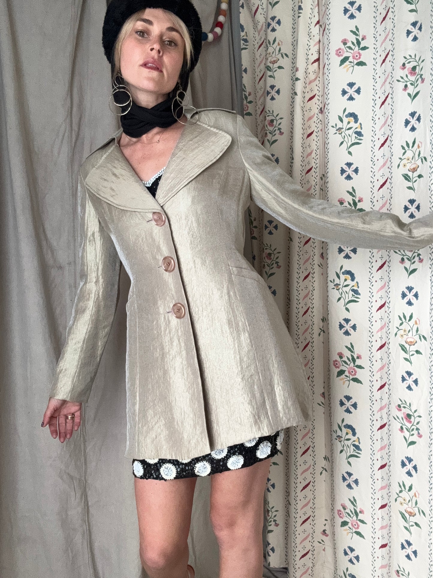The Evangeline 1990s Shimmer Coat