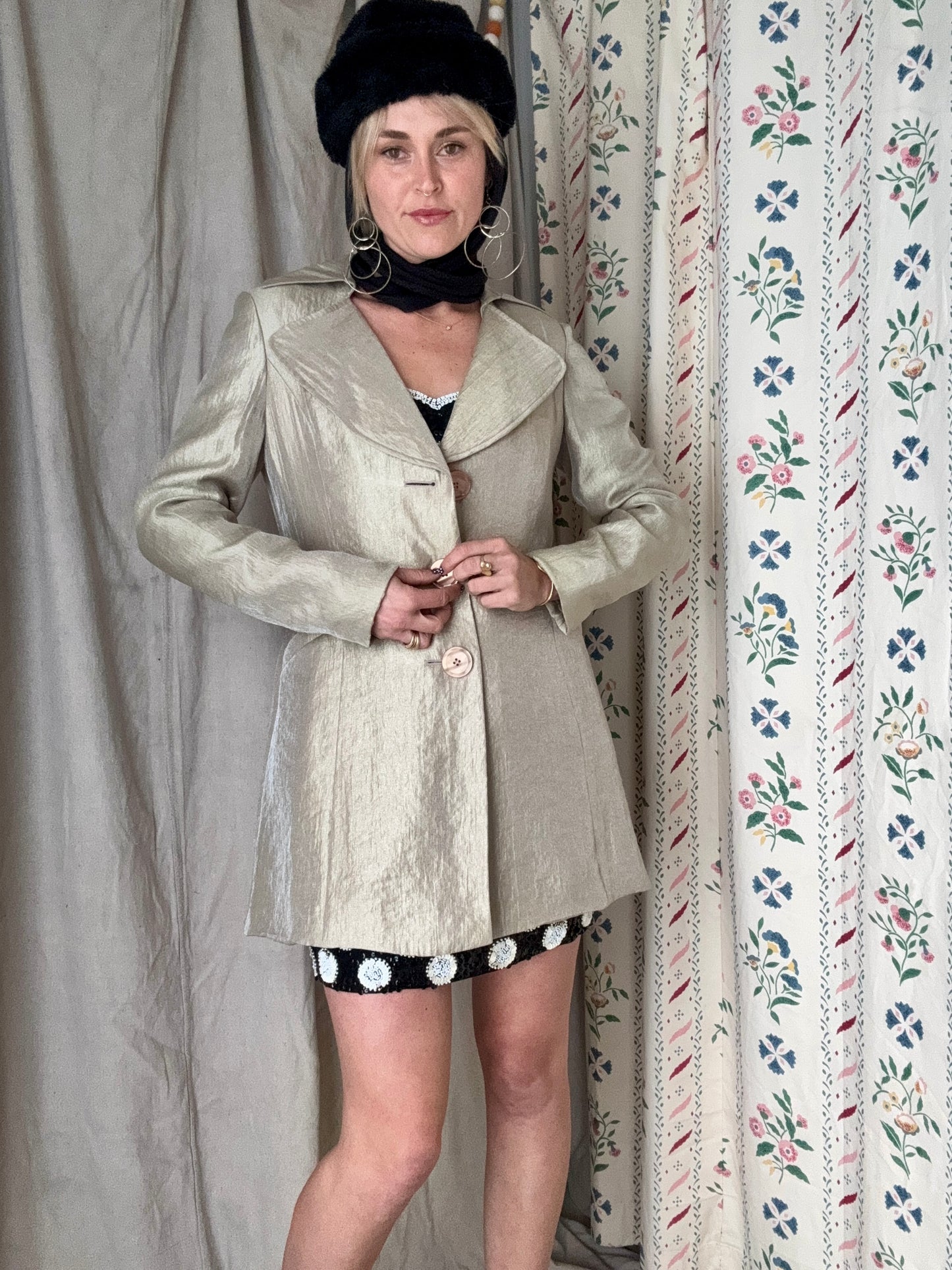 The Evangeline 1990s Shimmer Coat
