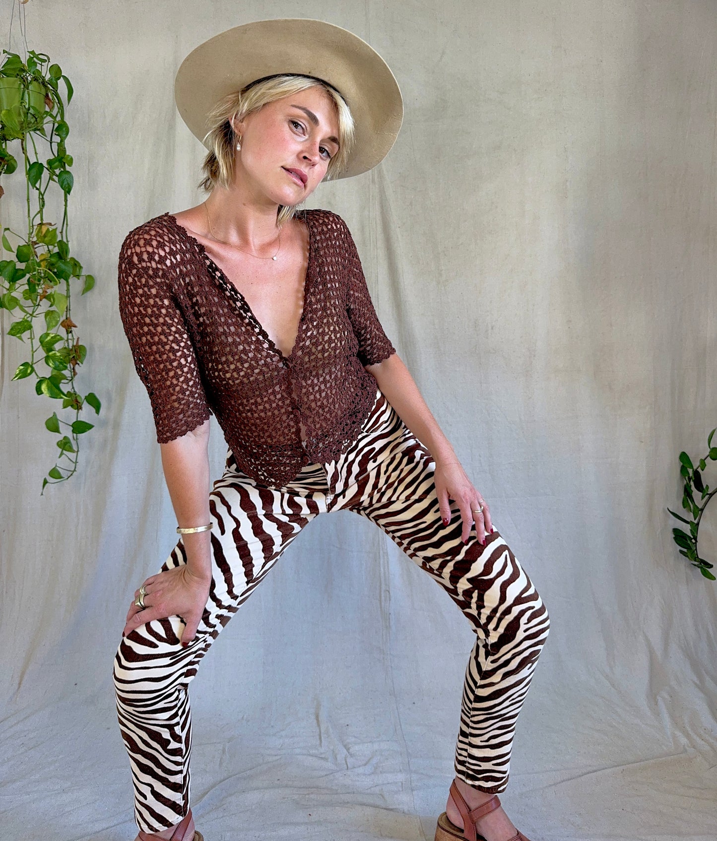The Robyn 1990s Crocheted Top