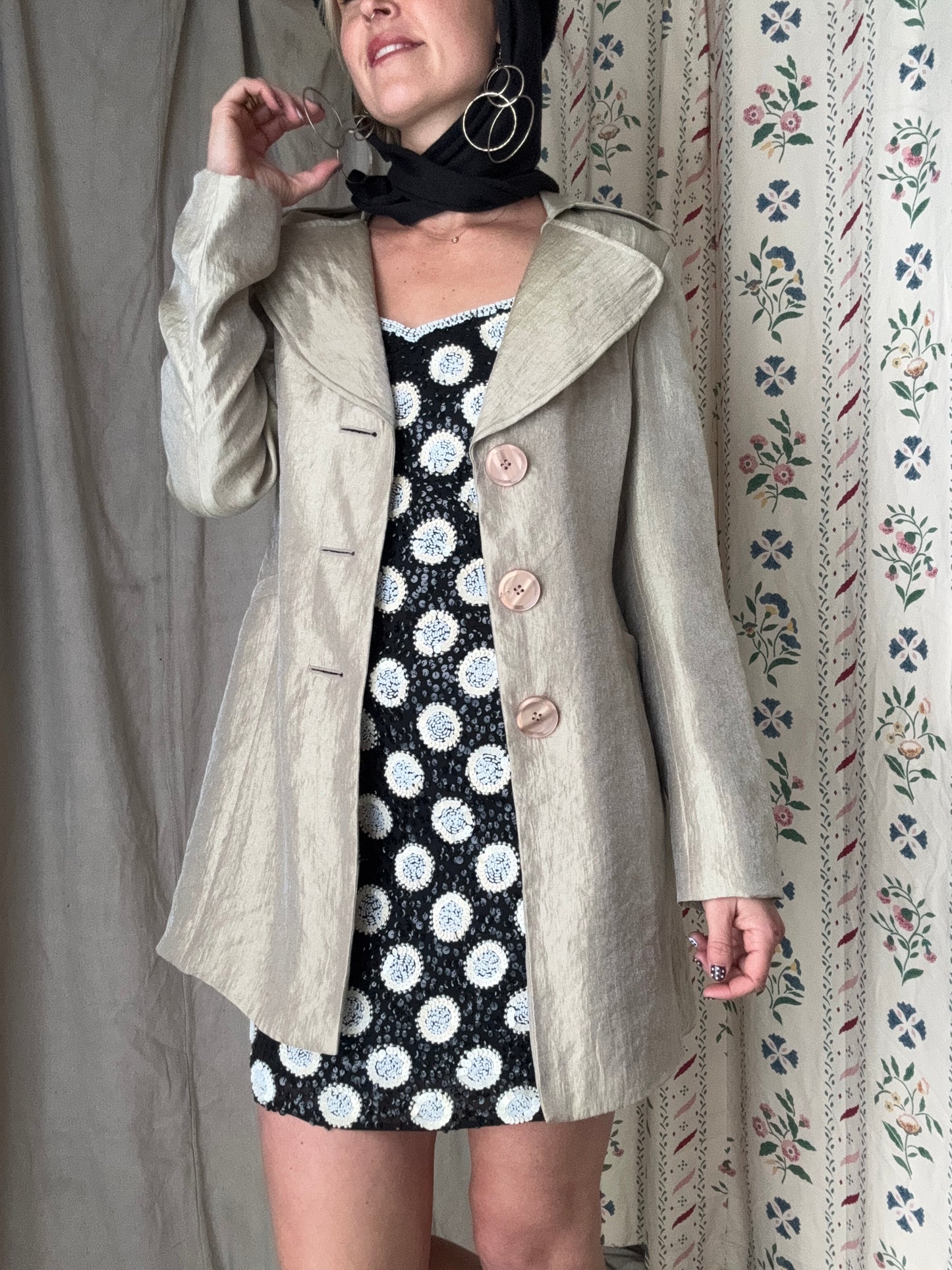 The Evangeline 1990s Shimmer Coat