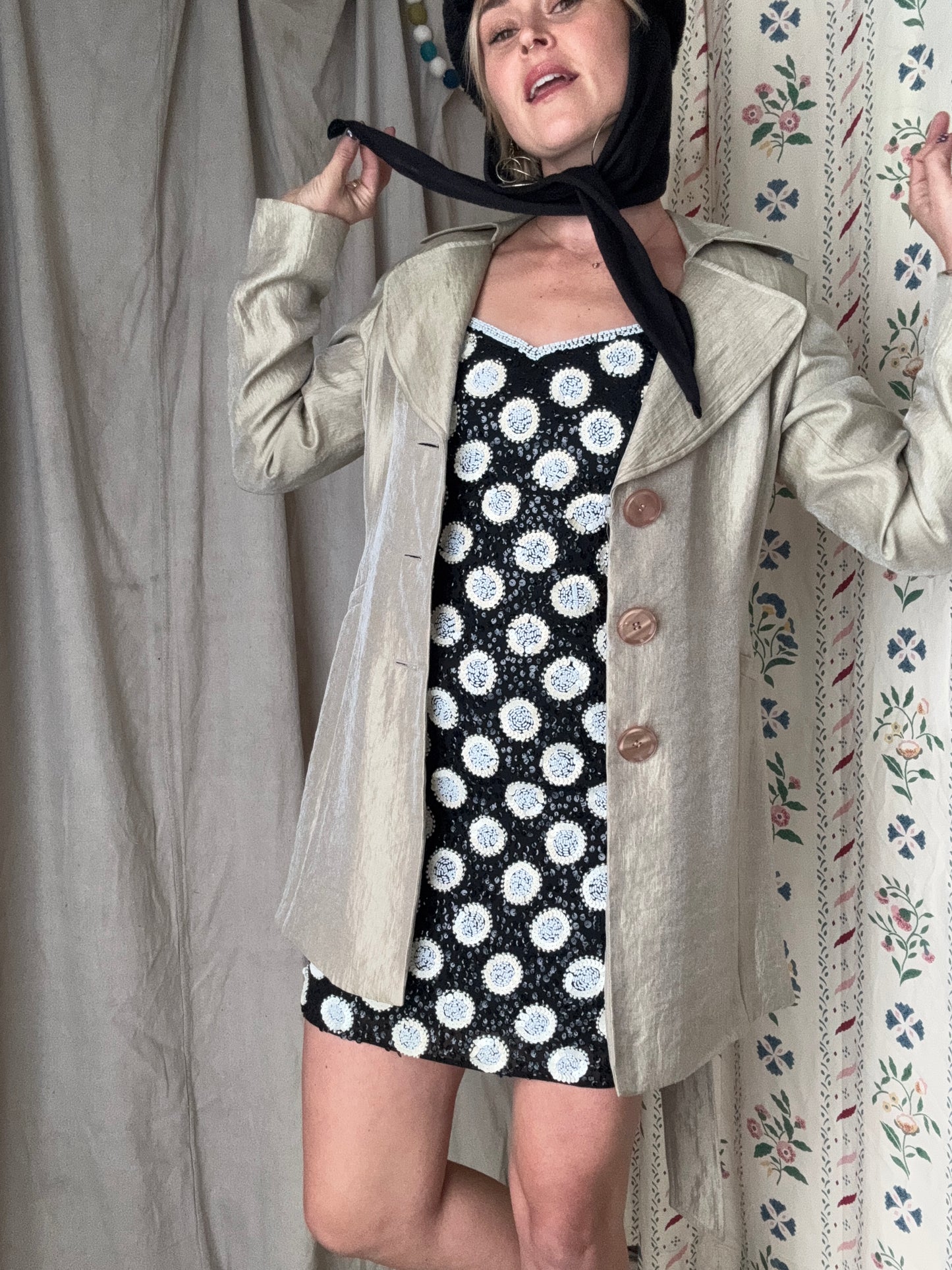 The Evangeline 1990s Shimmer Coat