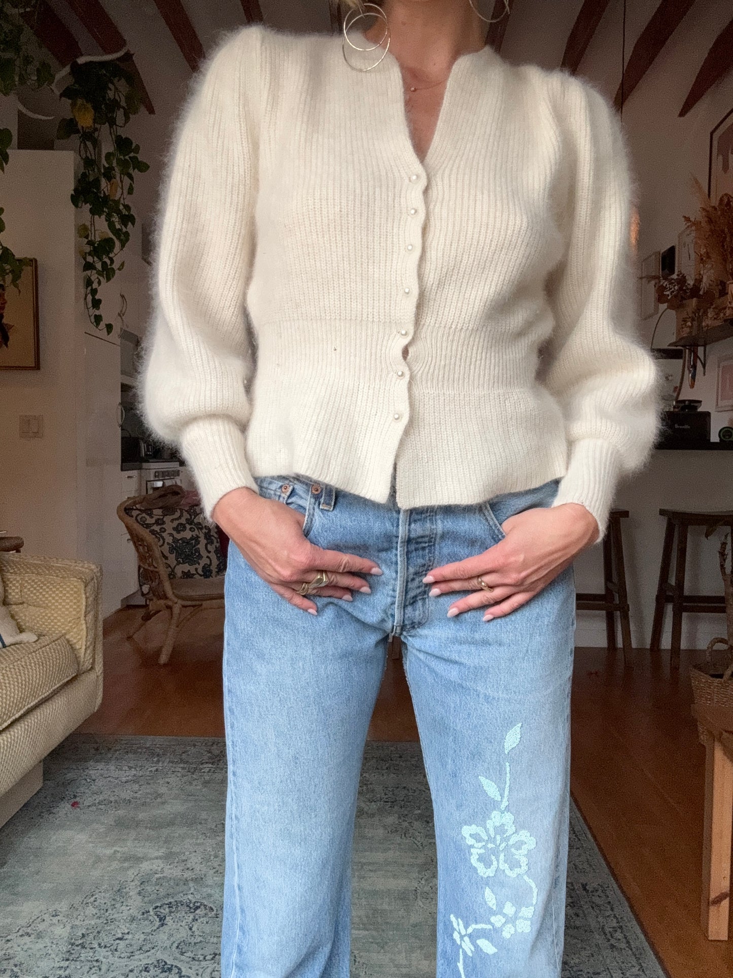 The Vivienne Lambswool and Angora Sweater