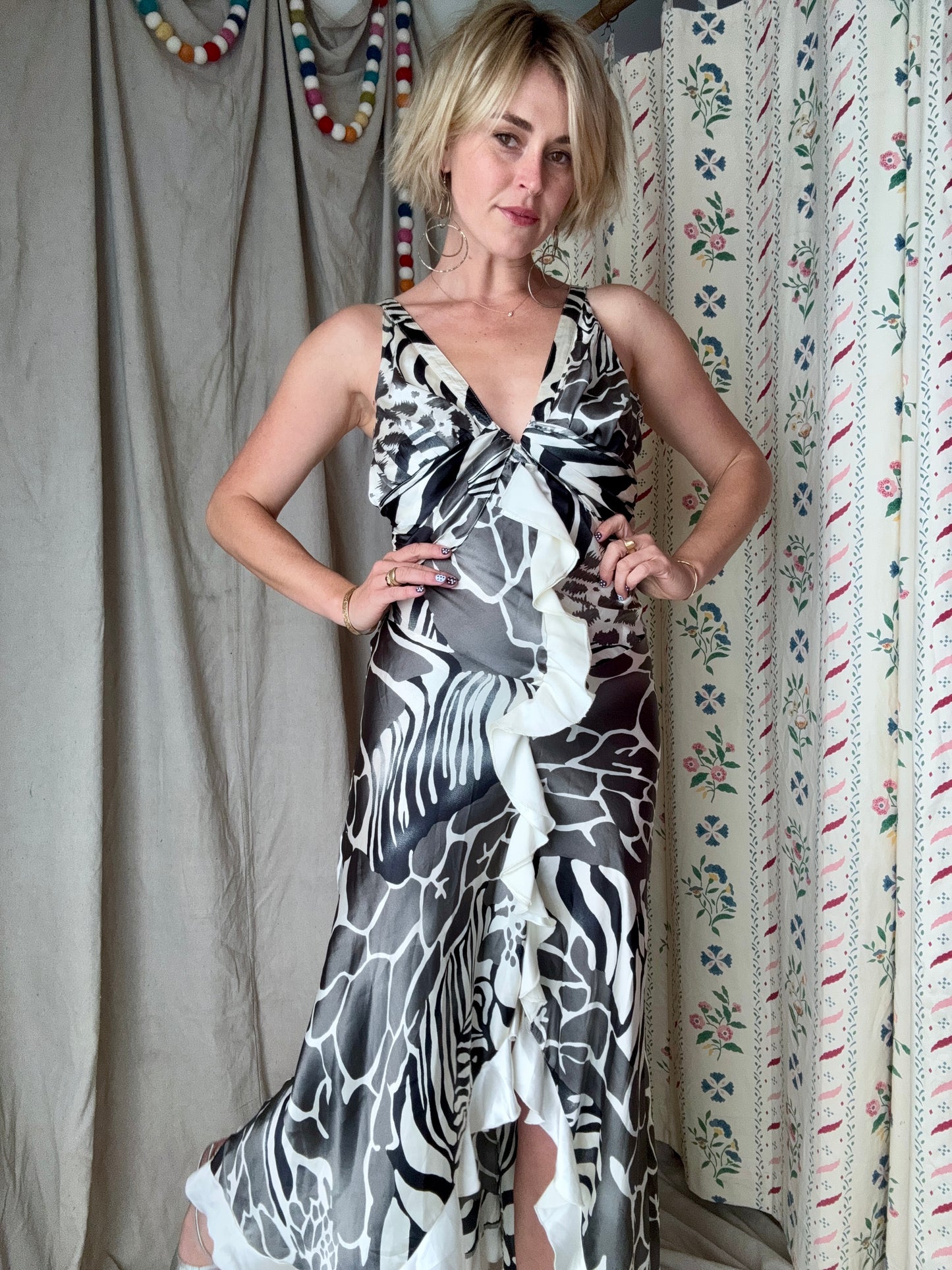 The Caterina 1990s High-Low Dress