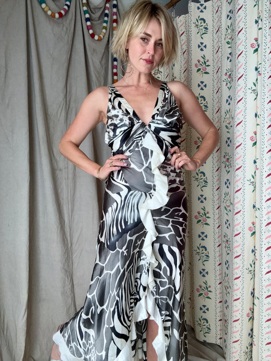 The Caterina 1990s High-Low Dress