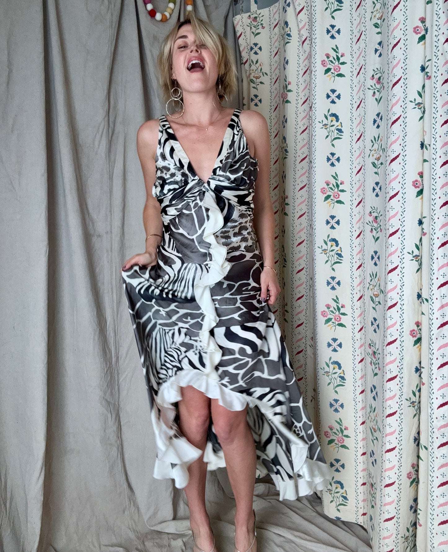 The Caterina 1990s High-Low Dress