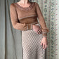 The Ingrid 1970s Knit Maxi Dress