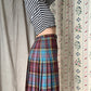 The Eileen 1970s Tartan Wool Skirt