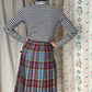 The Eileen 1970s Tartan Wool Skirt
